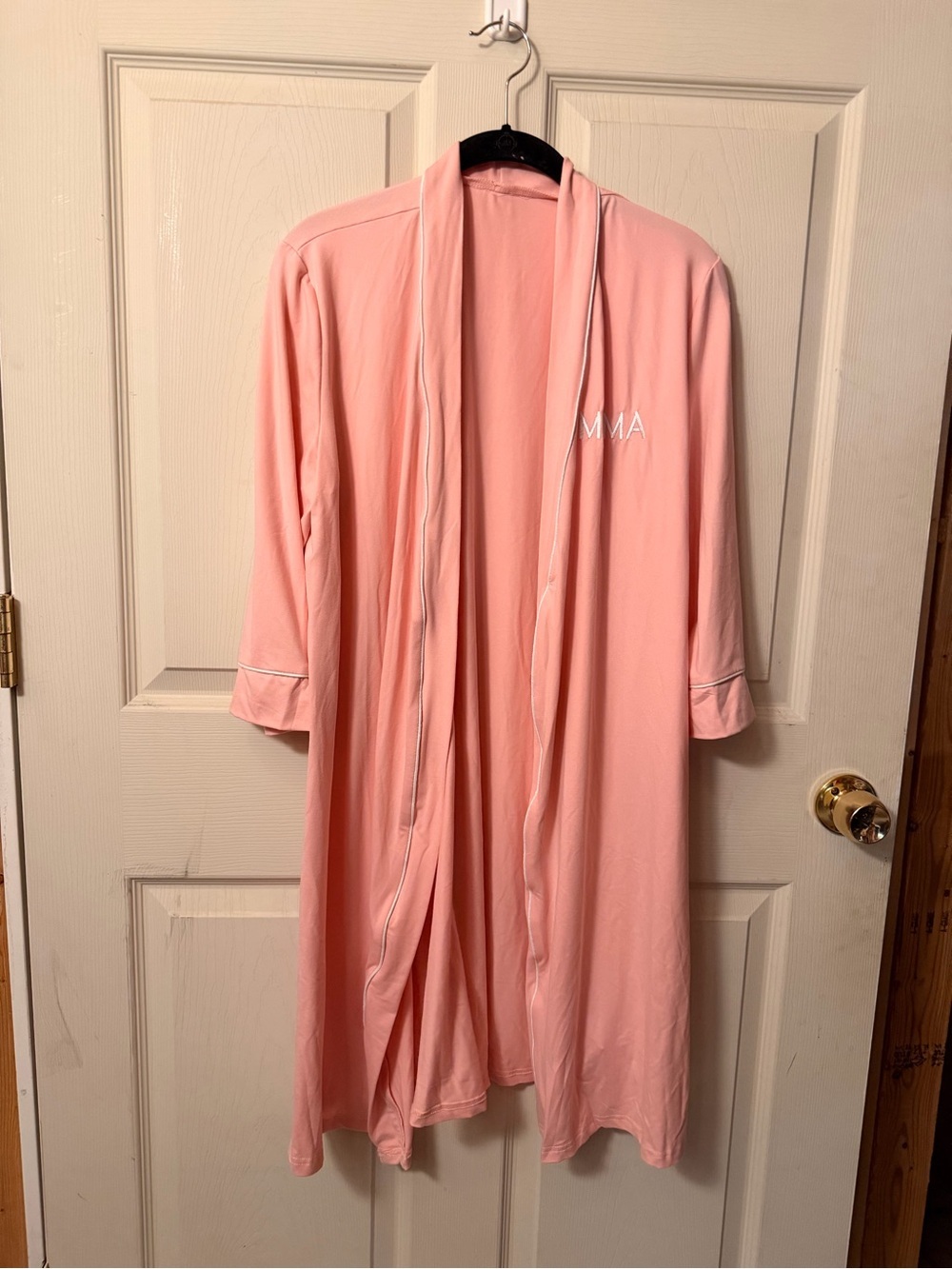 Women's Lightweight Pink Robe - Soft Lounge Wrap - Picture 4 of 5